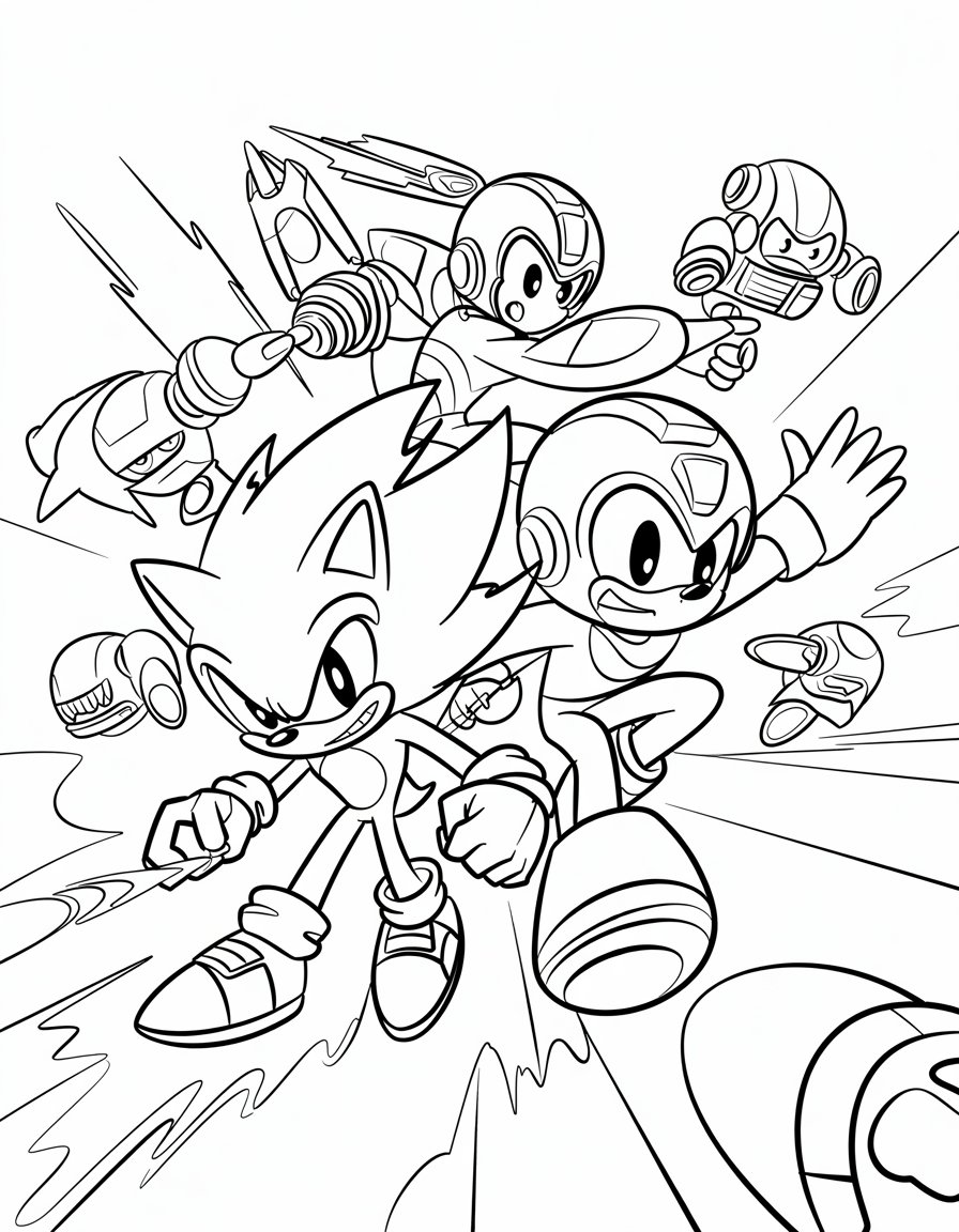 Sonic and Mega Man